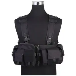 Split front tactical chest rig nero emerson EM7451F