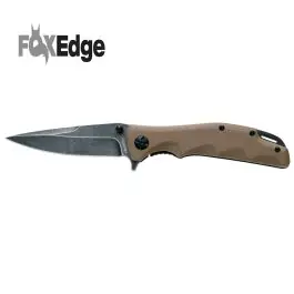 Coltello pieghevole "mandatory fun" in colore coyote tan Edge
