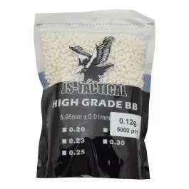 Pallini High Grade 0.12gr Bianchi 600g 5000 bbs Js Tactical