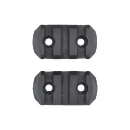 Slitte 20mm in polimero 3 slot nere - 2 pezzi Classic Army