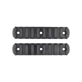 Slitte 20mm in polimero 9 slot nere - 2 pezzi Classic Army