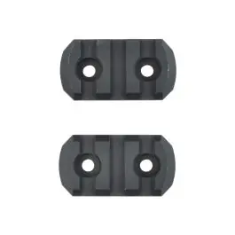 Slitte 20mm in metallo 3 slot nere - 2 pezzi Classic Army