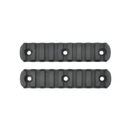 Slitte 20mm in metallo 9 slot nere - 2 pezzi Classic Army