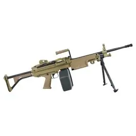 Fucile elettrico Minimi M249 Mk1 PARA Tan Metal version A&K