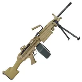Fucile elettrico Minimi M249 Mk2 PARA Tan polymer version A&K