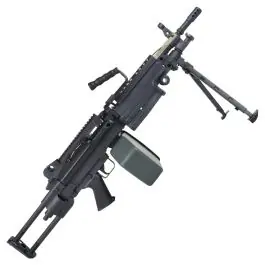 Fucile elettrico Minimi M249 PARA nero Polymere version A&K