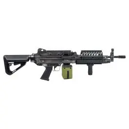 Mitraliatrice elettrica MK46 EVO BATTLE WORN Metal version nero A&K