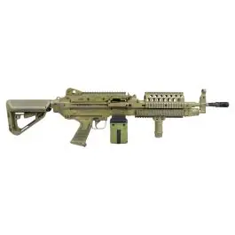 Mitraliatrice elettrica MK46 EVO BATTLE WORN Metal version Dark Aarth A&K