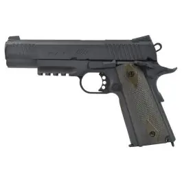 Pistola 1911 Tactical Scarellante - CO2 - 15 BBs - Full Metal nera - KWC