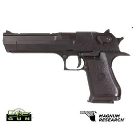 Pistola a Gas Desert Eagle .50AE Scarrellante Loghi originali Nera Cybergun