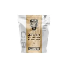 Pallini per softair Elite Force premium BIO 6 mm 0.25g Bianchi 1Kg UMAREX 2.6101