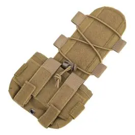 Tasca porta batterie per elmetti marca nHELMET colore tan