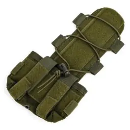 Tasca porta batterie per elmetti marca nHELMET colore verde