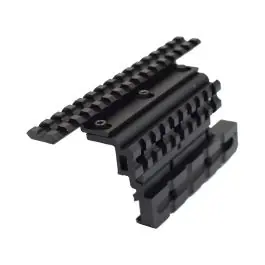 Doppia slitta standard 20mm laterale per AK nero JS-TACTICAL