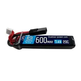 Batteria Lipo 7.4v x 600mAh 20C BLUEMAX POWER