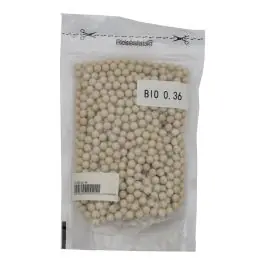 Pallini Biodegradabili 0.36gr Bianchi crema 1Kg Js Tactical