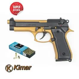 Pistola a Salve beretta 92 FS 9 mm Nera e Bronzo Kimar + 50 colpi