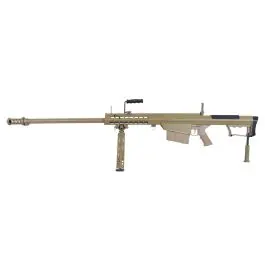 Fucile sniper Bolt Action BARRET M107A1 FULL METAL TAN SNOW WOLF