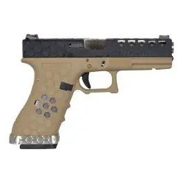 Pistola a Gas VX7 MOD.1 Stile Glock 17 G17 GBB - Nero - Armorer Works Custom