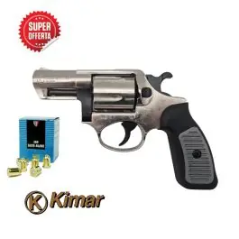 Pistola a salve Revolver 380 POWER 2" SILVER kimar + 50 colpi