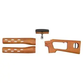 Calcio e paramano in vero legno per SVD SNOW WOLF