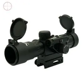 Ottica compatta lente 30mm zoom 4x con laser rosso JS-TACTICAL
