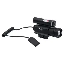 Torcia tattica led e Laser rosso Marca JS-TACTICAL